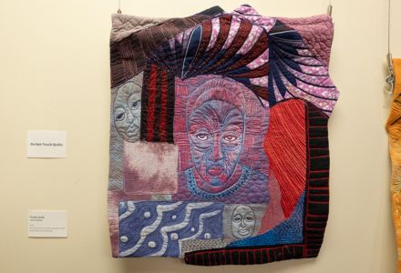 One of the many quilts on display in the Quilting Our History exhibit. (Photo by Corey Lepak)
