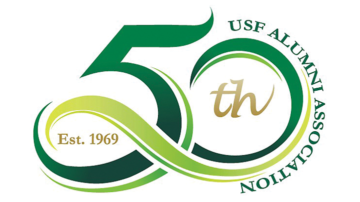 USF Alumni Association 50th Anniversary logo