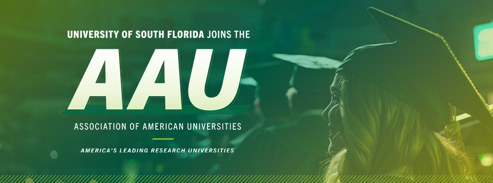 USF Proud!! Read the story on USF joining the prestigious group of leading research institutions!