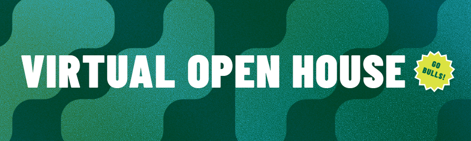 Graphic that reads: Virtual Open House