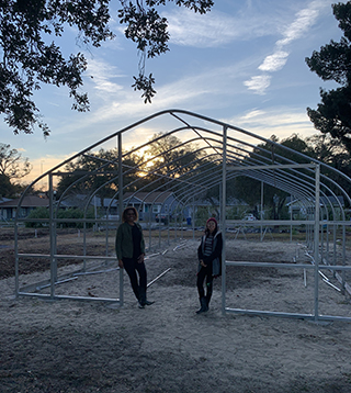 St Pete Youth Farm greenhouse frame