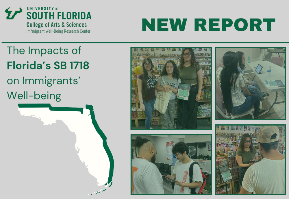 New Report on the effects of SB 1718 on immigrants' well-being. The pictures show the research team during data collection. 