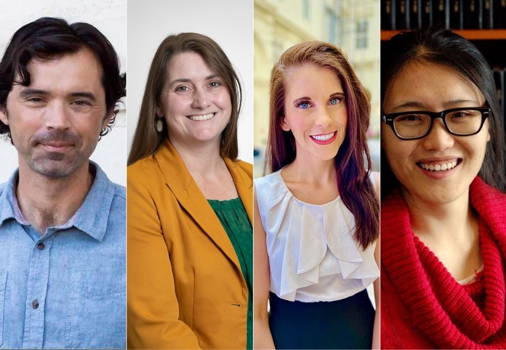 From left: Dr. Gregory Perreault, Dr. Mildred Perreault, Dr. Janelle Applequist, and Dr. Fan Yang.