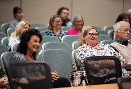 Members of the audience engaged with the discussion. (Photo by Corey Lepak)