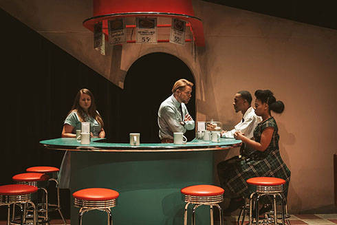 Stageworks Theatre's “When the Righteous Triumph” tells the story of the sit-ins that desegregated Tampa lunch counters. [Photo courtesy of Stageworks Theatre]