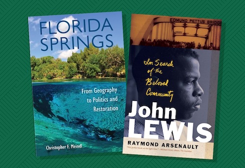 Florida Springs and John Lewis book covers