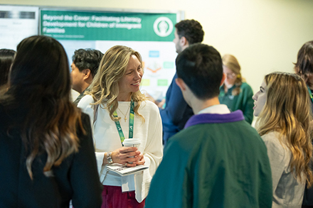 Many faculty encourage their students to apply for and attend the two-day conference. (Photos courtesy of Corey Lepak)