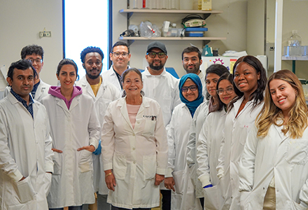 Acevedo-Duncan leads a team of more than 10 researchers, including eight doctoral students, one undergraduate student, two staff scientists, one postdoctoral scholar and one research assistant professor.