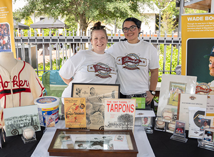 Arminda Mata, History ’21, (left) completed an internship at Ybor City Museum Society that lead to her current role as CEO of the organization.