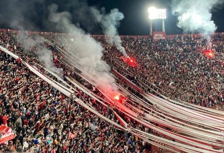 Fanfare at the Club Atlético Huracán stadium. (Photo courtesy of Adriana Novoa)