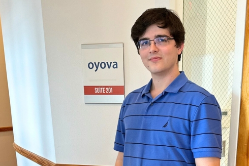 John Michael Kilgore, a senior majoring in professional and technical communication in the Department of English, completed an internship with Oyova. (Photo courtesy of Kilgore)