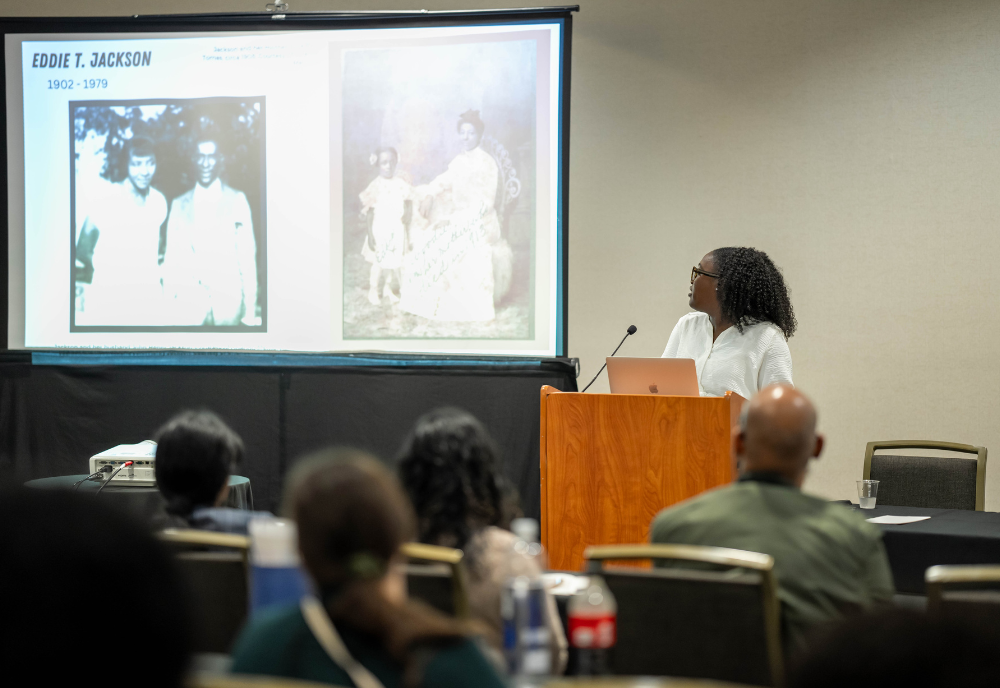 Kayla Davis presenting at the 2024 FLA Conference in Orlando, Florida.