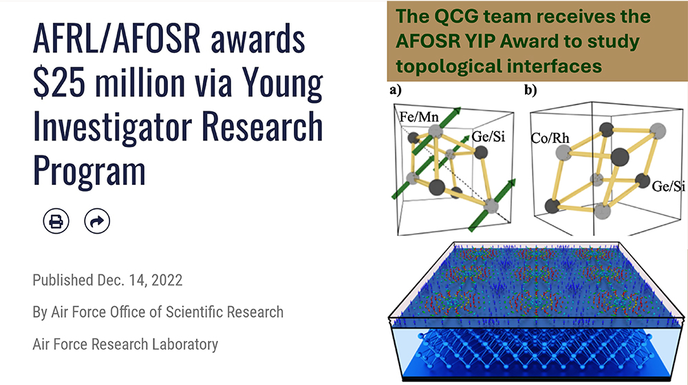 AFRL/AFOSR awards $25 million via Young Investigator Research Program illustration