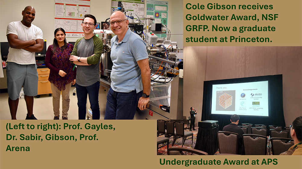 Cole Gibson receives Goldwater Award, NSF GRFP