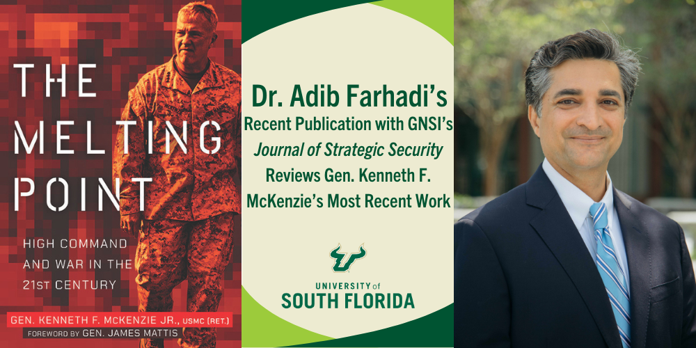 Left: Frank McKenzie's Book Cover, Right: Dr. Adib Farhadi