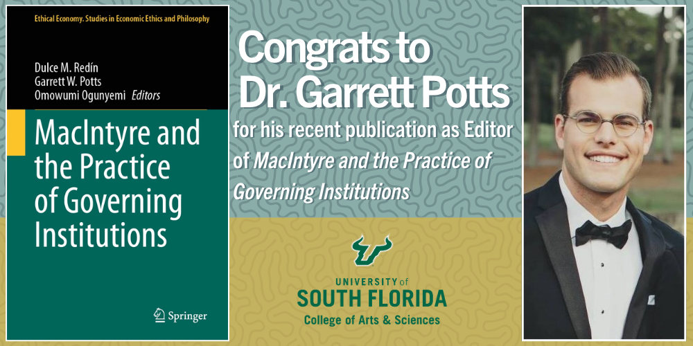 Left: Dr. Potts' Book Cover, Right: Dr. Garrett Potts