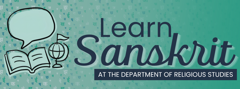 advertisement for Sanskrit course