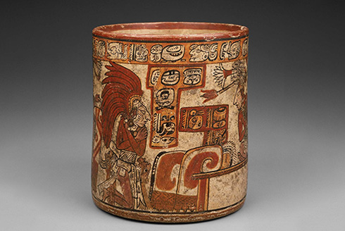 Maya cylinder vase