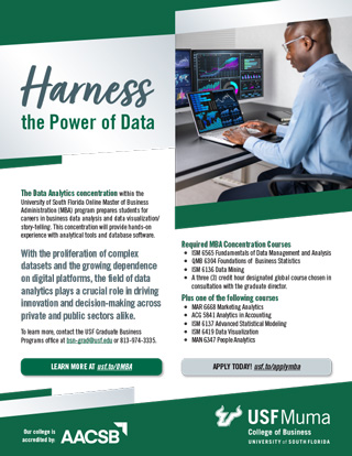 Data Analytics Concentration flyer