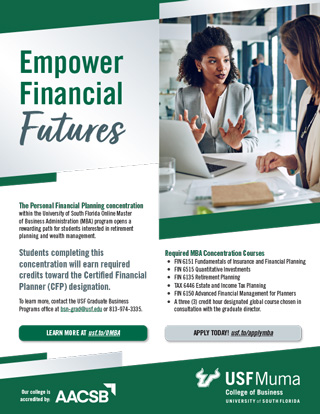 Personal Financial Planning Concentration flyer