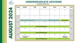 Advising Calendar