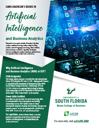 Artificial Intelligence and Business Analytics Flyer