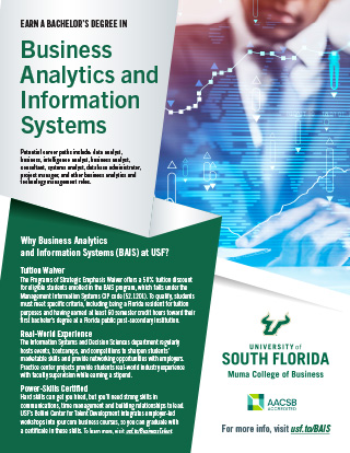 Business Analytics and Information Systems Flyer