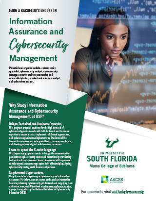 Information Assurance and Cybersecurity Management Flyer