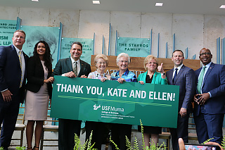 Philanthropists Kate Tiedemann and Ellen Cotton