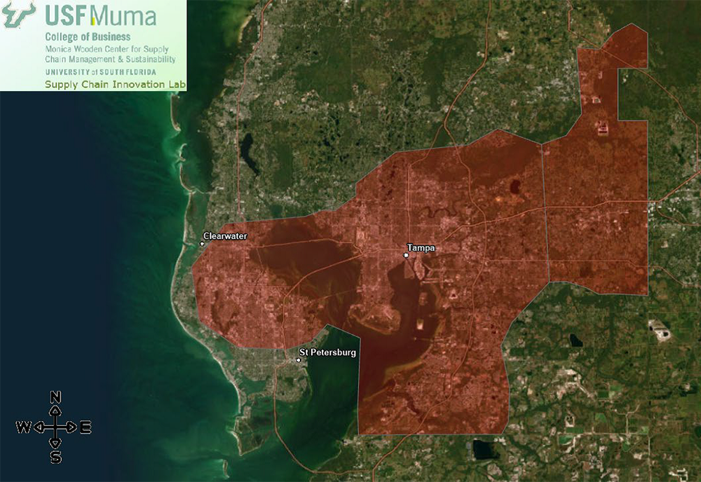 image of truck staging map