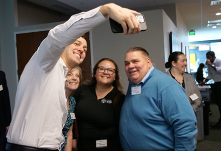 attendees at the conversation with a ceo event