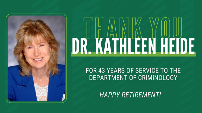 Dr. Kathleen Heide Retirement Announcement
