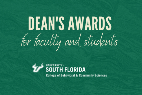 Dean's Awards for faculty and students and USF CBCS logo