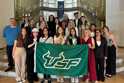 Students and faculty visit The Hague.