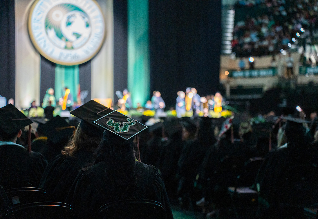 Students at commencement