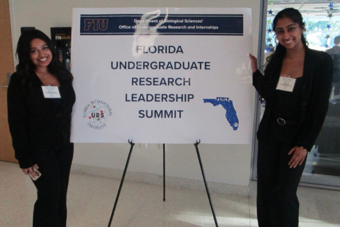 Sirinandini Amperayani and Sakshi Wagh at the FURLS conference.