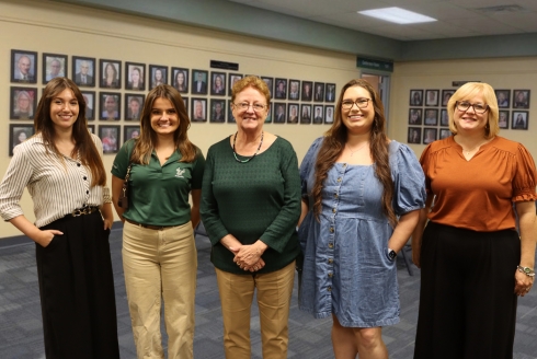 Amy Polansky, Britlee Yant, Julie Serovich, Emma Devine and Maribridget Butler
