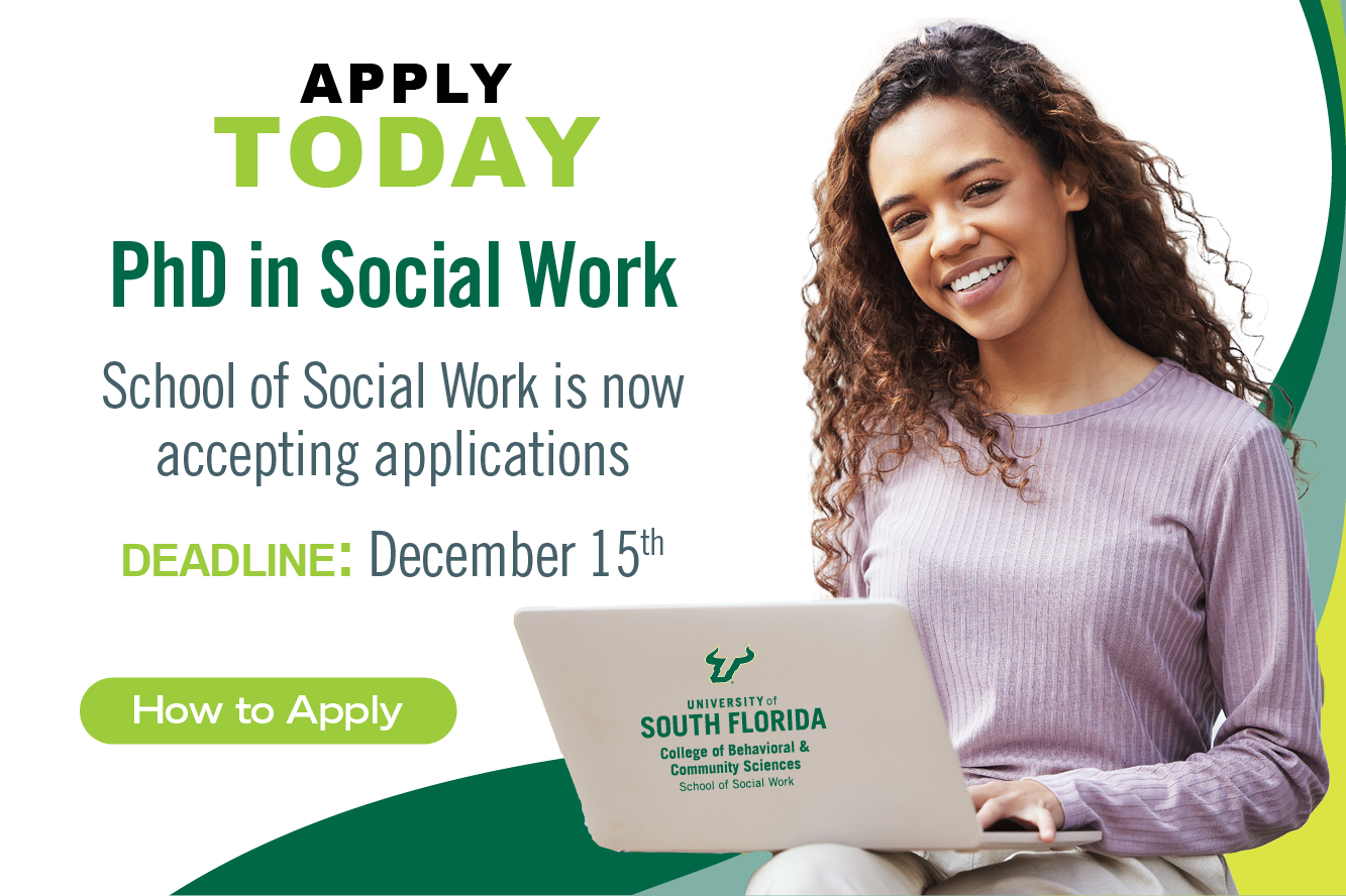 School of Social Work: Interested in a PhD in Social Work? Applications now open, deadline December 15