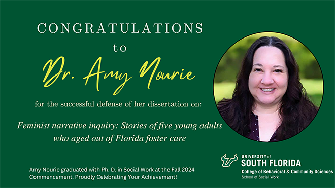 Congratulations to Dr. Amy Nourie!