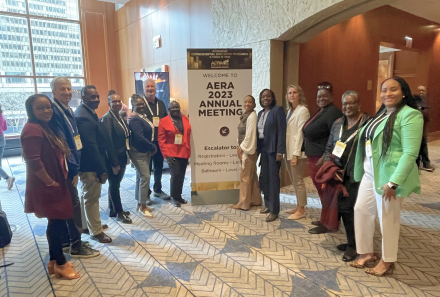 Group photo at AERA 2023 Annual Meeting.