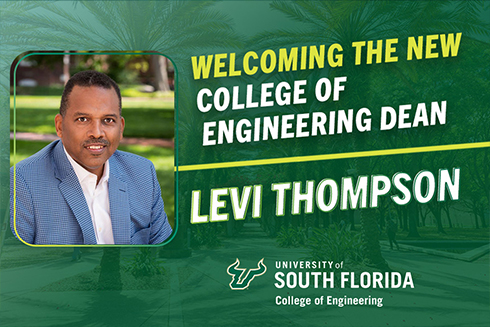 Levi Thompson Named USF College of Engineering Dean