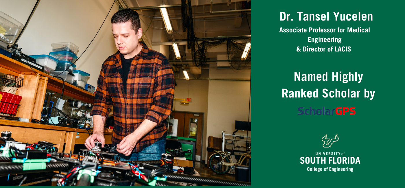 Dr. Tansel Yucelen, associate professor in the Department of Mechanical Engineering at USF