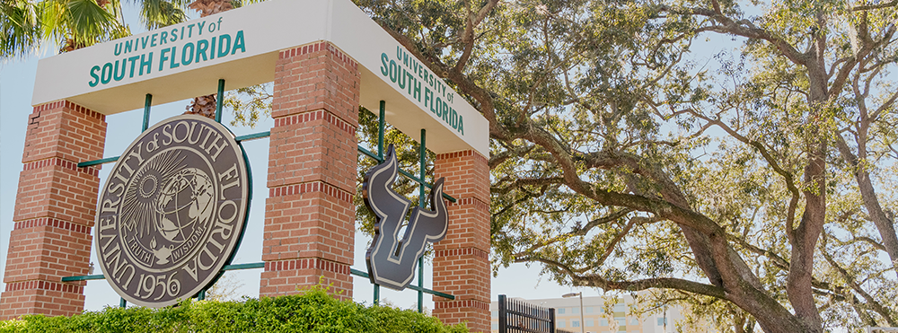 USF seal on the Tampa campus