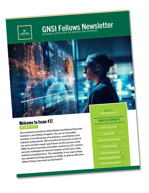 Front page of GNSI Fellows Newsletter Issue 1