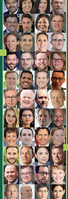 Faces of the many new individuals named to the GNSI Fellows roster in 2024