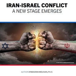 Cover image of the research article titled "Iran-Israel Conflict: A New Stage Emerges"