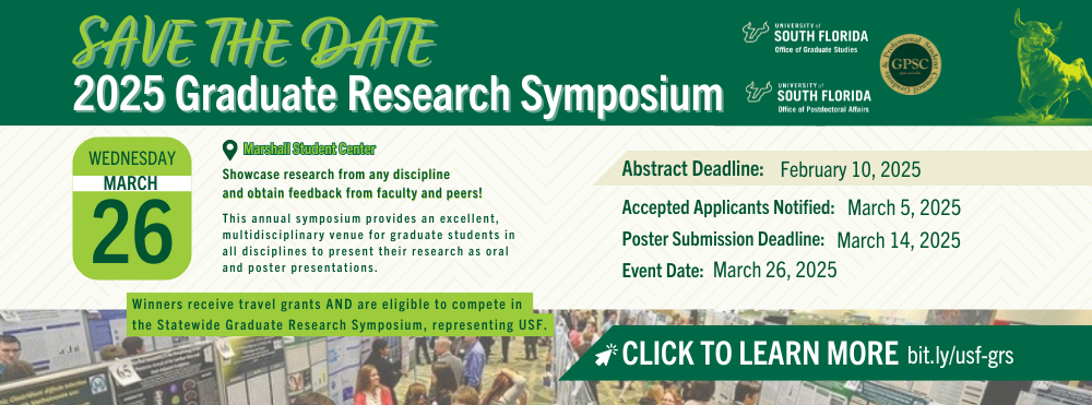 Graduate Research Symposium slider linked to corresponding event page