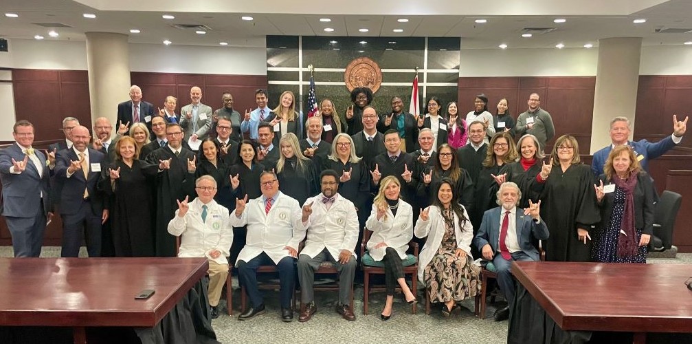 USF Health faculty and students met with lawyers and judges at last week's 20th annual Black Robe Day. 