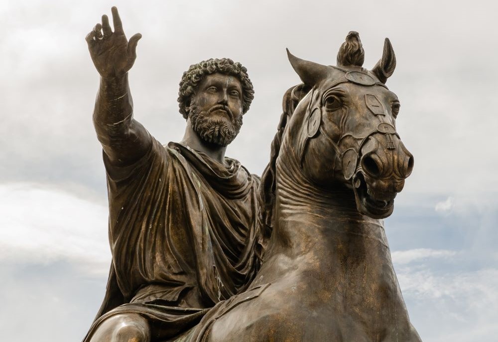 Statue of the Roman emperor Marcus Aurelius 