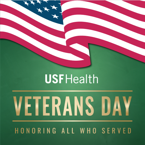 USF Health Veterans Day graphic 